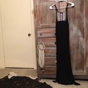 Black maxi dress
